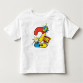スーパーヒーロー漫画ブック2nd誕生日 トドラーTシャツ (正面)