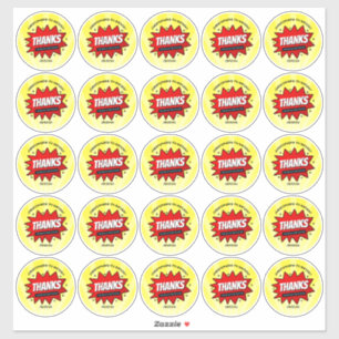 スーパーヒーロー漫画ブックAny Age誕生日2.5インチラウンド シール