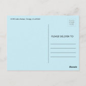 スーパーヒーロー漫画誕生日パーティーサンキューハガキ ポストカード (裏面)