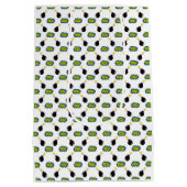 スーパーヒーロー漫画40th誕生日レトロカラフルおもしろい ミディアムペーパーバッグ (裏面)