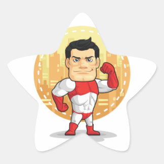 スーパーヒーロー漫画 星シール