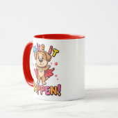 スーパーヒーロー犬のマグカップを起こす マグカップ (正面左)