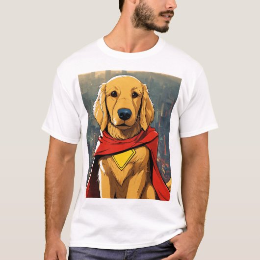 スーパーヒーロー犬の冒険 Tシャツ (正面)
