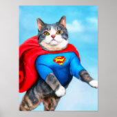 スーパーヒーロー猫はおもしろいとポスタ予測できなー ポスター (正面)