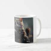 スーパーヒーロー猫 コーヒーマグカップ (正面右)