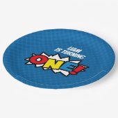 スーパーヒーロー第1 Birthayの紙皿 ペーパープレート (アングル)