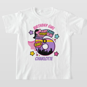スーパーヒーロー第6誕生日ガール第6すごいガール Tシャツ