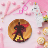 スーパーヒーロー紙プレート ペーパープレート (パーティー)