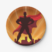 スーパーヒーロー紙プレート ペーパープレート (正面)