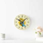 スーパーヒーロー蜂の漫画のラウンドクロック ラウンド壁時計 (ホーム)