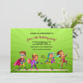 スーパーヒーロー誕生パーティー 招待状 (スタンド正面)