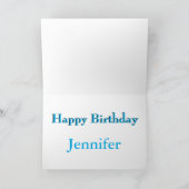 スーパーヒーロー誕生日ガール漫画⚡スペシャルキッド カード (内部)