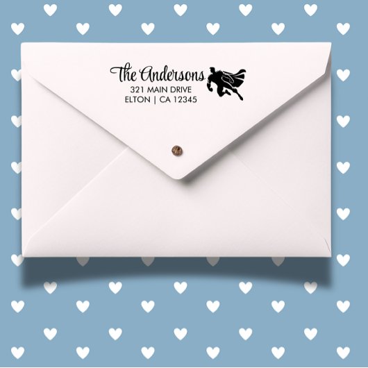 スーパーヒーロー誕生日パーティーの招待 セルフインキングスタンプ