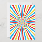 スーパーヒーロー誕生日パーティーの招待 招待状 (裏面)