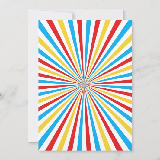 スーパーヒーロー誕生日パーティーの招待 招待状 (裏面)