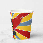 スーパーヒーロー誕生日パーティーをテーマにした男の子 紙コップ (裏面)