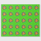 スーパーヒーロー誕生日パーティー ラッピングペーパー (フラット)