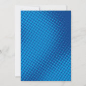 スーパーヒーロー誕生日招待状 招待状 (裏面)