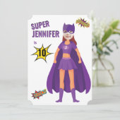 スーパーヒーロー誕生日素晴らしファブアメージング 招待状 (スタンド正面)