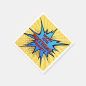 スーパーヒーロー誕生日 スタンダードカクテルナプキン (角)