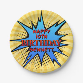 スーパーヒーロー誕生日 ペーパープレート