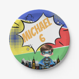 スーパーヒーロー誕生日 ペーパープレート