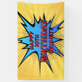 スーパーヒーロー誕生日 横断幕 (縦)