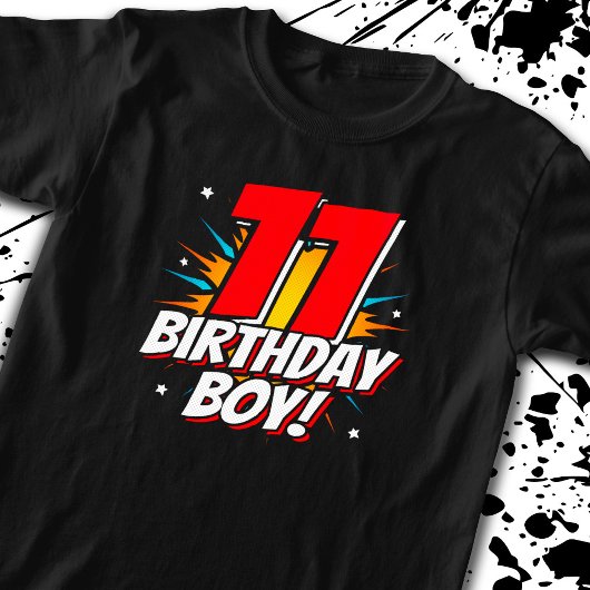 スーパーヒーロー誕生日- 11歳 – 11誕生日 Tシャツ