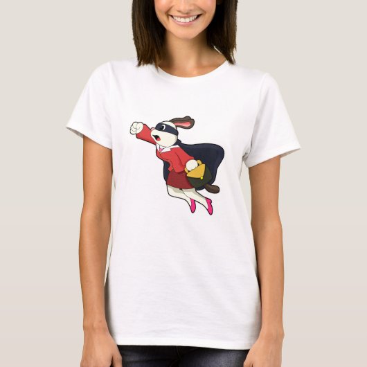 スーパーヒーロー長官としての犬 Tシャツ (正面)