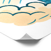 スーパーヒーロー飛んでいるピグポスター ポスター (角)