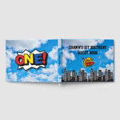 スーパーヒーロー1stバースデーパーティーゲストブック ゲストブック (全面)