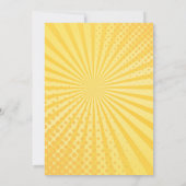 スーパーヒーロー3rd誕生日招待状 招待状 (裏面)