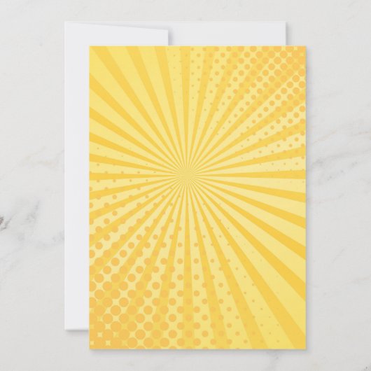 スーパーヒーロー7誕生日招待状 招待状 (裏面)