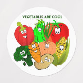 スーパーヒーロー、カラフル野菜 ラベル (デザイン2)