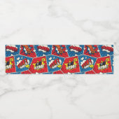 スーパーヒーロー/ゲーマー パーティー ウォーターボトル ラベル (シングルラベル)