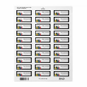 スーパーヒーロー コミックブック テーマの住所 ラベル (フルシート)