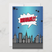 スーパーヒーロー コミックブック 誕生日カード すべての年齢 サンキューカード (裏面)