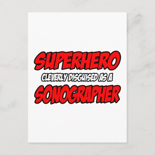 スーパーヒーロー…ソノグラファー ポストカード (正面)
