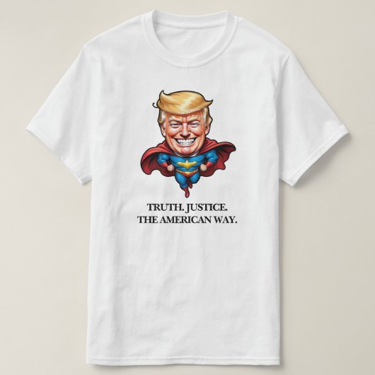 スーパーヒーロー トランプ Tシャツ (デザイン正面)