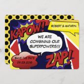 スーパーヒーロー・パロディがデ結婚ートの保存 セーブザデート (正面/裏面)