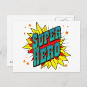 スーパーヒーロー ポストカード (正面/裏面)