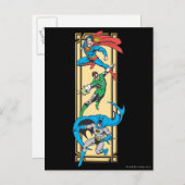 スーパーヒーロー ポストカード (正面/裏面)