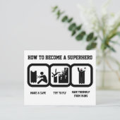 スーパーヒーロー ポストカード (スタンド正面)