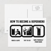 スーパーヒーロー ポストカード (正面/裏面)