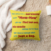 スーパーヒーロー「ママ母」と呼ばれる – スーパーママのためのギフト クッション (ブランケット)