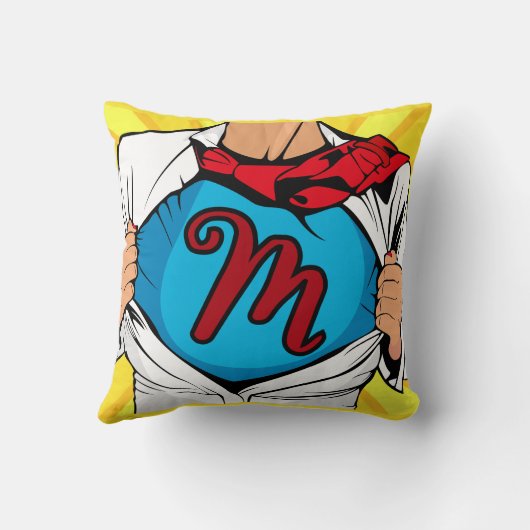 スーパーヒーロー「ママ母」と呼ばれる – スーパーママのためのギフト クッション (裏面)