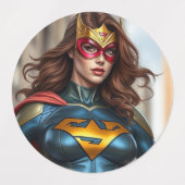 スーパーヒーロー ラベル (デザイン2)