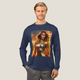 スーパーヒーロー - 女性スーパーヒーロー トライブレンドＴシャツ