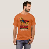 スーパーヒーロー 暗色 Tシャツ (正面フル)
