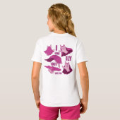 スーパーヒーローILY - ASLデザイン Tシャツ (裏面フル)